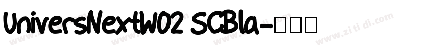 UniversNextW02 SCBla字体转换